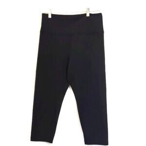 Womens Black Sz M Highrise Capri Leggings Pants Harmony Balance